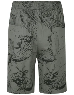 Best Bigdude Floral Print Cotton Shorts Khaki Shorts