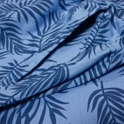 New Bigdude Floral Print Cotton Shorts Blue Shorts