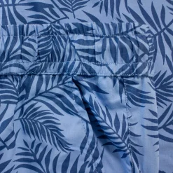 New Bigdude Floral Print Cotton Shorts Blue Shorts