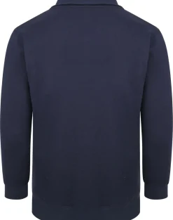 Hot Bigdude Funnel Neck Full Zip Sweatshirt Navy Sweatshirts & Cardigans