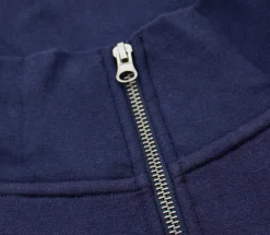 Hot Bigdude Funnel Neck Full Zip Sweatshirt Navy Sweatshirts & Cardigans
