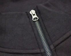 Outlet Bigdude Funnel Neck Full Zip Sweatshirt Black Sweatshirts & Cardigans