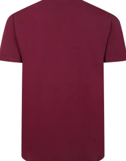 New Bigdude Grandad T-Shirt Burgundy T-shirts