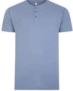 Online Bigdude Grandad T-Shirt Denim Marl T-shirts