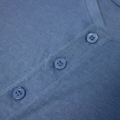 Online Bigdude Grandad T-Shirt Denim Marl T-shirts