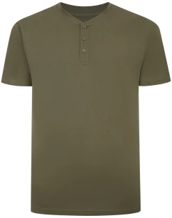 Sale Bigdude Grandad T-Shirt Olive T-shirts