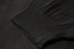 Clearance Bigdude Half Zip Knitted Jumper Black Sweatshirts & Cardigans