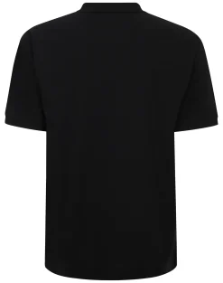 Clearance Bigdude LA Embroidered Polo Shirt Black Polo Shirts