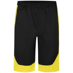 Sale Bigdude Lightweight Active Gym Shorts Black/Yellow Shorts