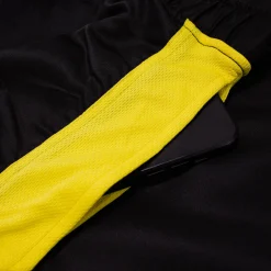 Sale Bigdude Lightweight Active Gym Shorts Black/Yellow Shorts