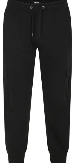 Fashion Bigdude Lightweight Cargo Joggers Black Sweatpants