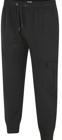 Fashion Bigdude Lightweight Cargo Joggers Black Sweatpants