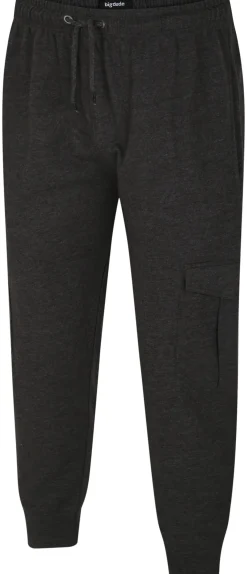 Sale Bigdude Lightweight Cargo Joggers Charcoal Sweatpants