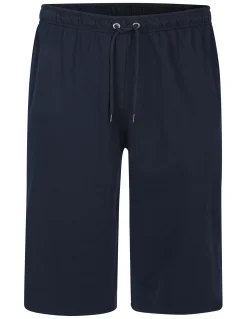 Clearance Bigdude Lightweight Cropped Loopback Joggers Navy Shorts