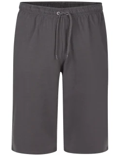 Fashion Bigdude Lightweight Cropped Loopback Joggers Charcoal Shorts