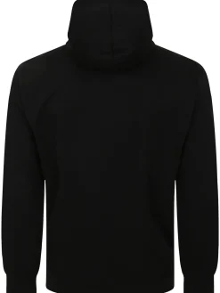 Fashion Bigdude Lightweight Half Zip Hoody Black Hoodies