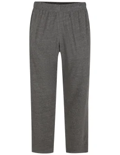 New Bigdude Lightweight Jersey Open Hem Joggers Charcoal Marl Sweatpants