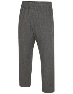 New Bigdude Lightweight Jersey Open Hem Joggers Charcoal Marl Sweatpants
