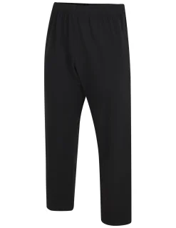 Clearance Bigdude Lightweight Jersey Open Hem Joggers Black Sweatpants