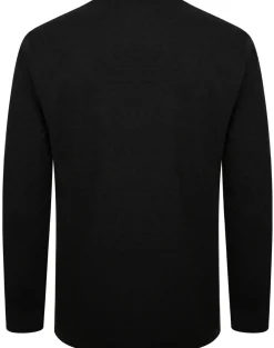 Online Bigdude Long Sleeve Marl T-Shirt Charcoal Tall T-shirts
