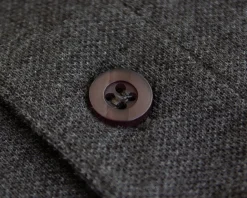 New Bigdude Long Sleeve Polo Shirt Charcoal Marl Polo Shirts