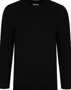 Sale Bigdude Long Sleeve T-Shirt Black Tall T-shirts