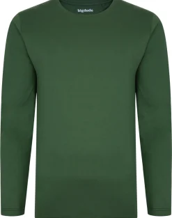 Clearance Bigdude Long Sleeve T-Shirt Deep Green Tall T-shirts