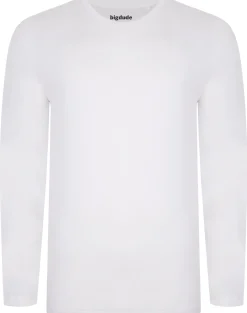 Sale Bigdude Long Sleeve T-Shirt White T-shirts