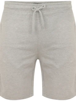 Discount Bigdude Loop Back Jogger Shorts Grey Marl Shorts