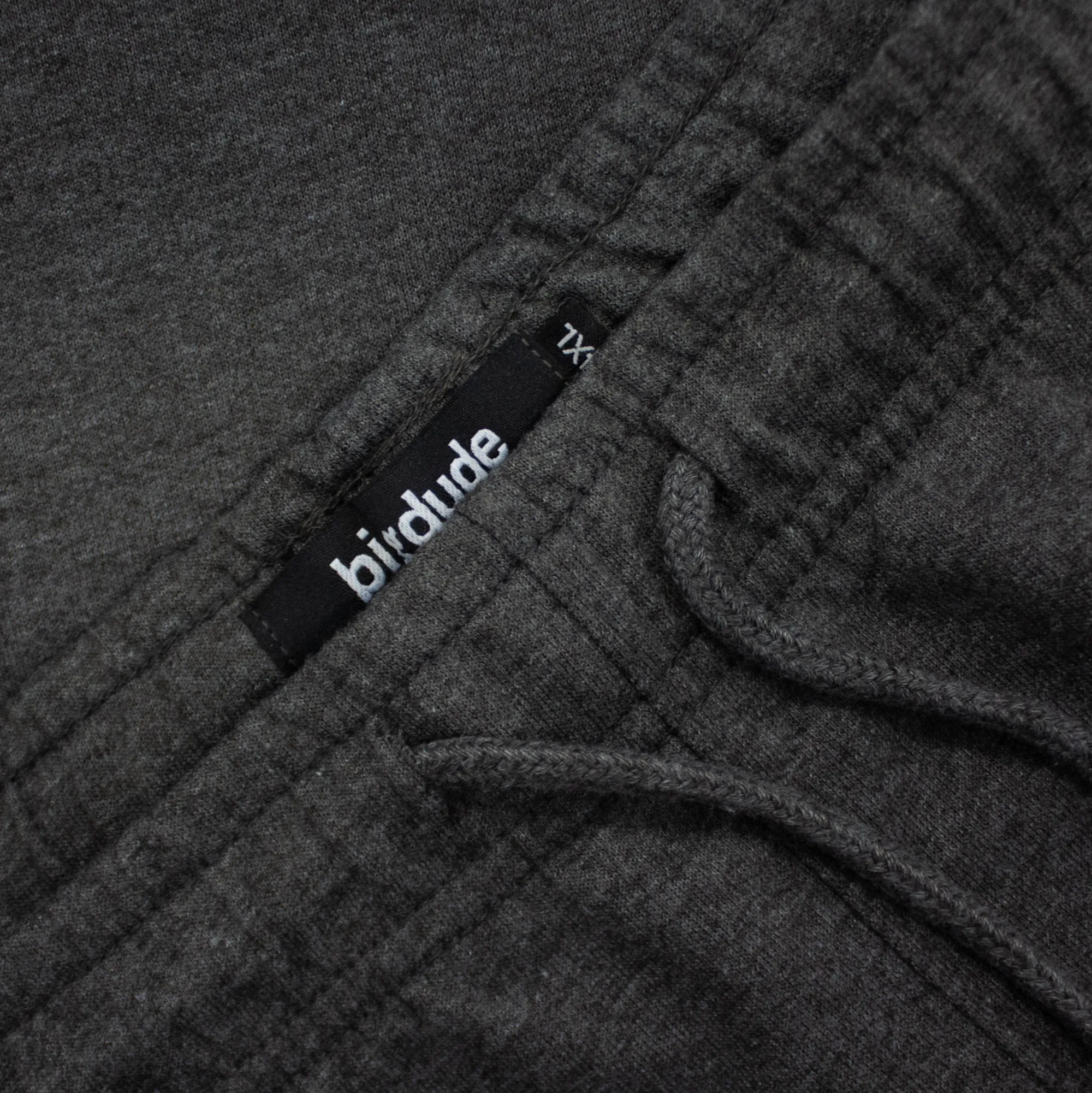 Best Bigdude Loop Back Jogger Shorts Charcoal Shorts