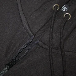 Fashion Bigdude Loop Back Sleeveless Hoody Black Tall Hoodies