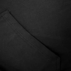 Fashion Bigdude Loop Back Sleeveless Hoody Black Tall Hoodies