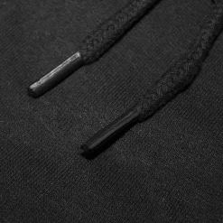 Fashion Bigdude Loop Back Sleeveless Hoody Black Tall Hoodies