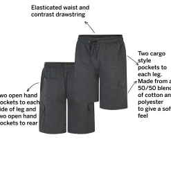 Sale Bigdude Loopback Cargo Shorts Charcoal Shorts