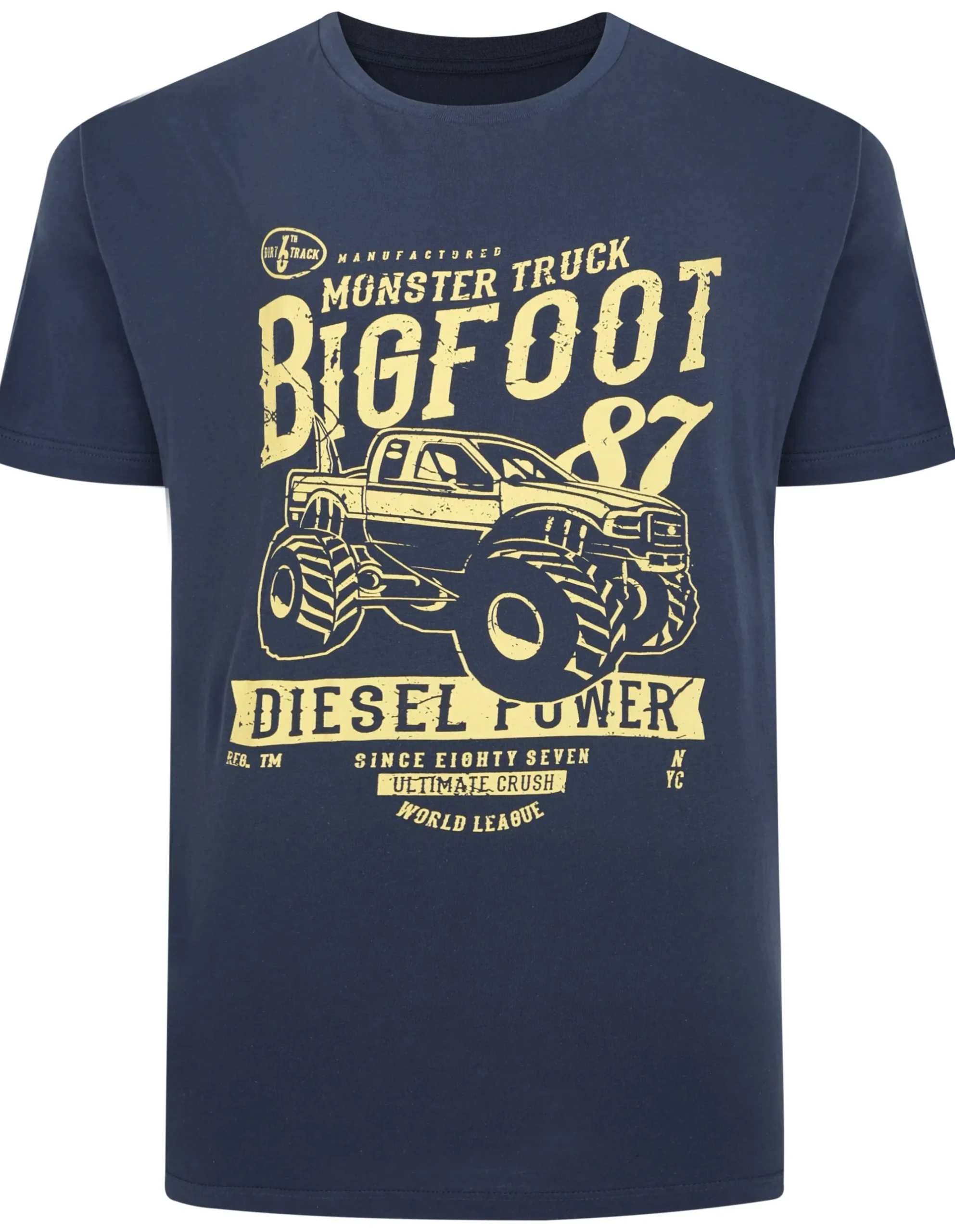 Best Bigdude Monster Truck Print T-Shirt Navy T-shirts
