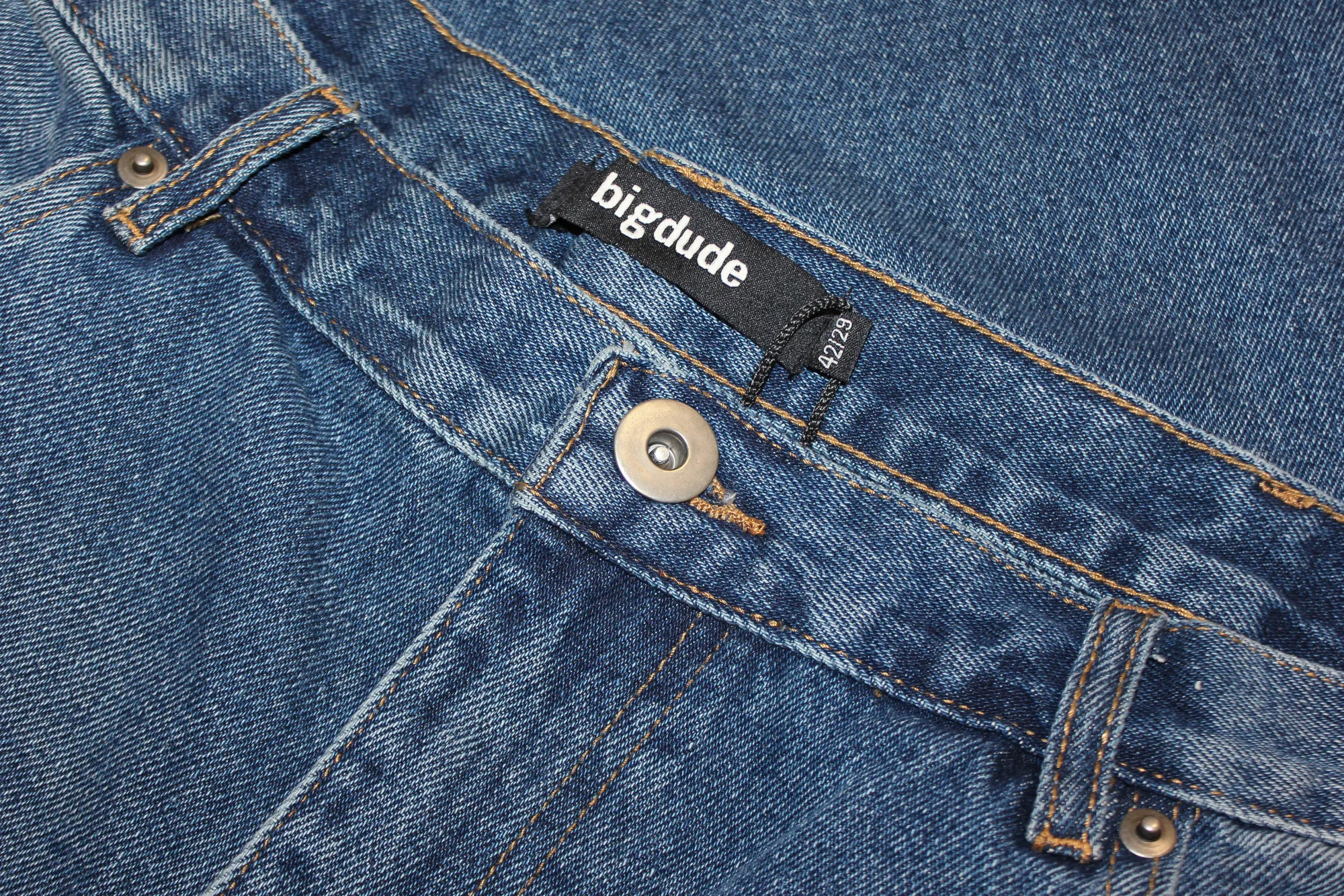 New Bigdude Non Stretch Loose Fit Jeans Dark Wash Jeans