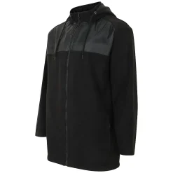 Online Bigdude Nylon Polar Fleece Jacket Black Coats & Jackets