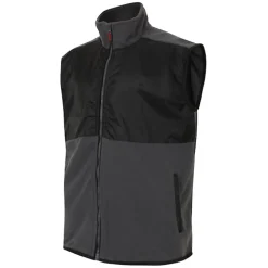 Online Bigdude Nylon Polar Fleece Gilet Black/Charcoal Coats & Jackets