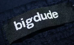 Fashion Bigdude Open Hem Joggers Navy Sweatpants