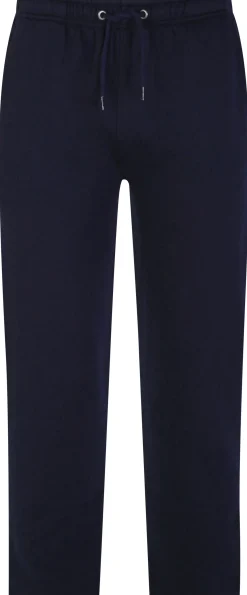 Fashion Bigdude Open Hem Joggers Navy Sweatpants