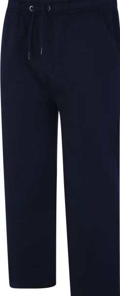 Fashion Bigdude Open Hem Joggers Navy Sweatpants