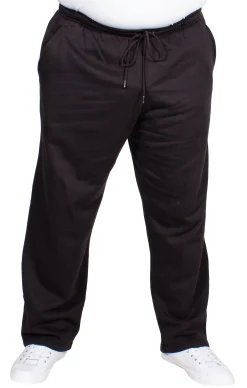 Clearance Bigdude Open Hem Joggers Black Sweatpants