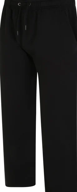 Clearance Bigdude Open Hem Joggers Black Sweatpants