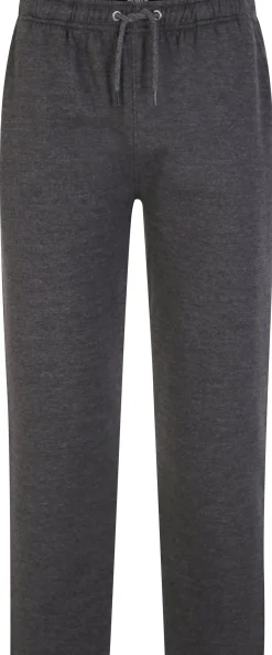 Hot Bigdude Open Hem Joggers Charcoal Sweatpants