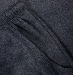 Hot Bigdude Open Hem Joggers Charcoal Sweatpants