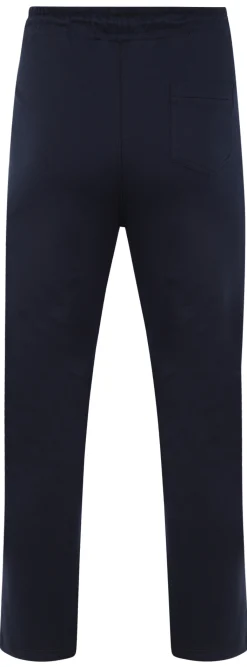 Fashion Bigdude Open Hem Loop Back Joggers Navy Sweatpants