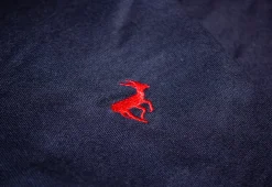 Fashion Bigdude Open Hem Loop Back Joggers Navy Sweatpants