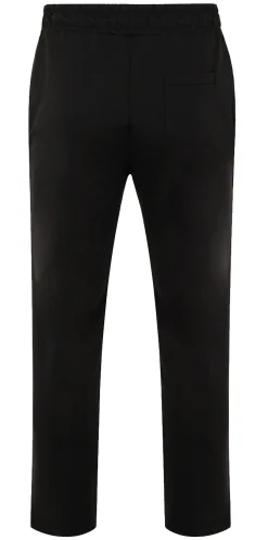 Clearance Bigdude Open Hem Loop Back Joggers Black Sweatpants