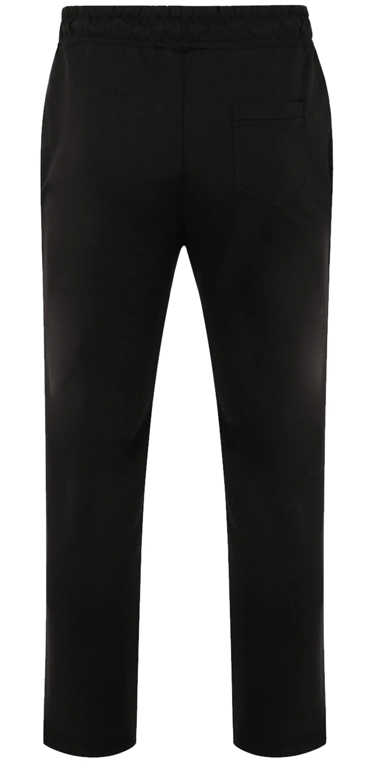 Clearance Bigdude Open Hem Loop Back Joggers Black Sweatpants