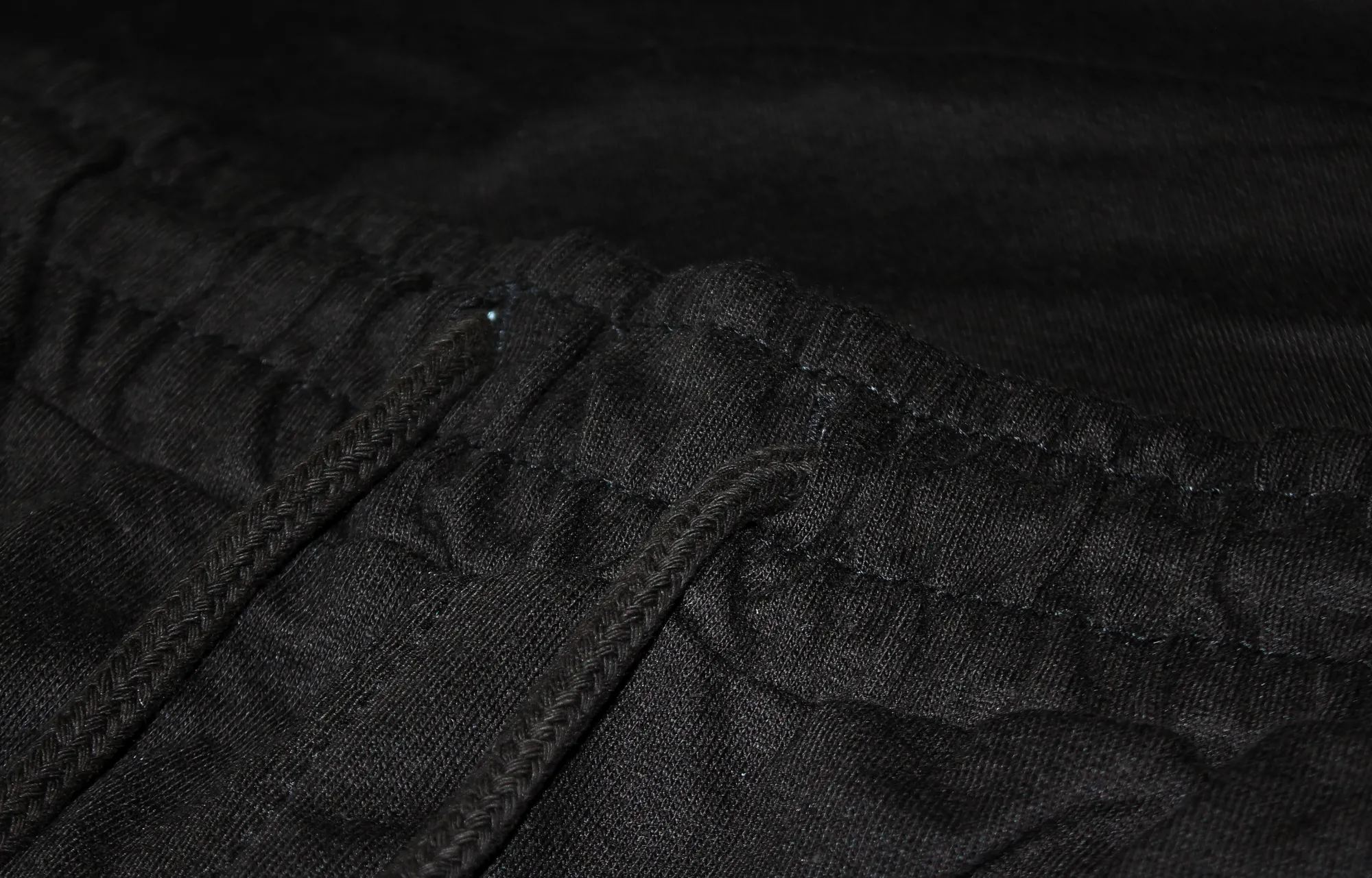 Clearance Bigdude Open Hem Loop Back Joggers Black Sweatpants